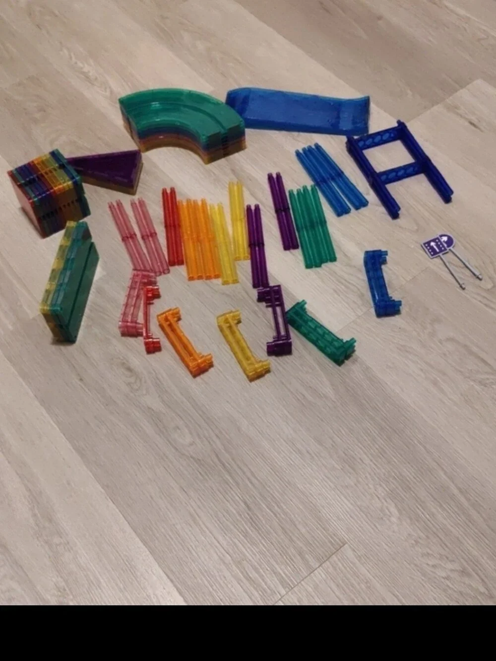 Picasso Magnetic Tiles 77pc Track Building Block Tiles Toy Educational Y2K Retro